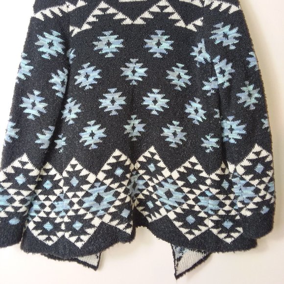 Love On A Hanger Open Front Cardigan Western Aztec Print Size Small - Picture 7 of 9